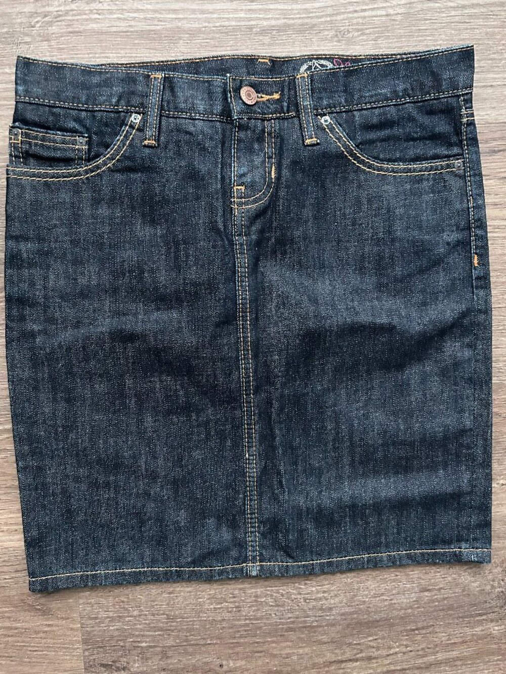 Gap Jean Dark Denim Wash Jean Skirt